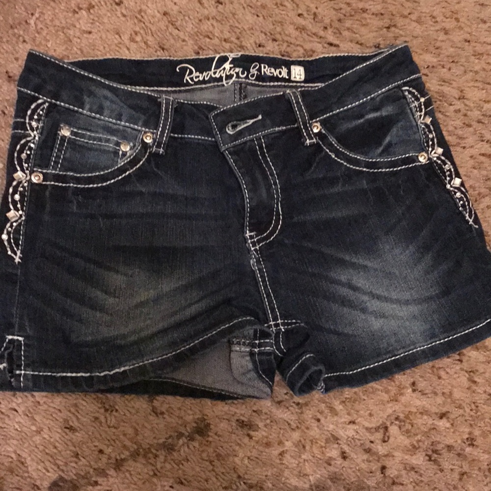 A pair of revolution by revolt shorts